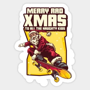 Merry Rad Xmas Sticker